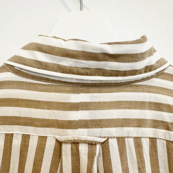 Todd Snyder Mens Button Up Favorite Striped Collared Oxford Shirt Cotton Medium - Picture 8 of 9